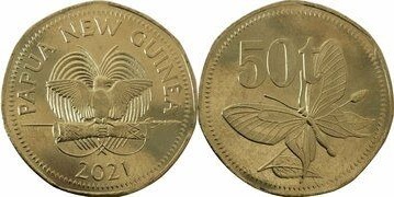 50 toea (Mariposa Alas de pájaro Reina Alexandra)