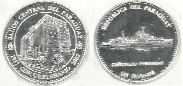 1 guaraní (50 Aniversario del Banco Central)