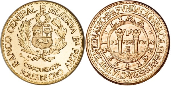 50 soles (400 Aniversario de la Casa de la Moneda)