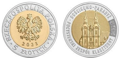 5 zlotys (El complejo del monasterio poscisterciense en Gościkowo-Paradyż)