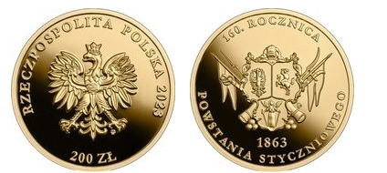 200 zlotys (160 aniversario del levantamiento de enero)