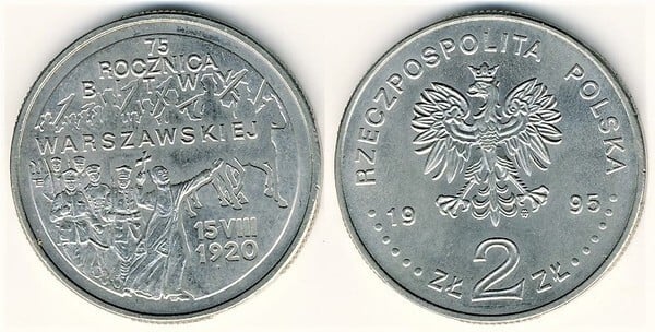 2 zlote (75 Aniversario de la Batalla de Varsovia)