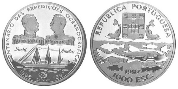 1.000 escudos (Centenario de las Expediciones Oceanográficas)