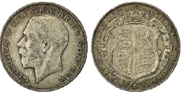 1/2 crown (George V)