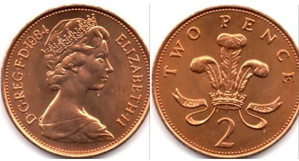 2 pence (Elizabeth II)