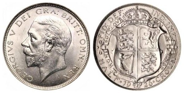 1/2 crown (George V)