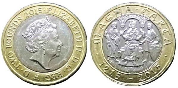 2 pounds (800 Aniversario de la Carta Magna)