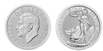 50 pence (1/4 oz Britannia Plata)