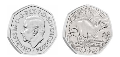 50 pence (Stegosaurus)