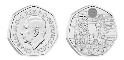 50 pence (Han Solo y Chewbacca)