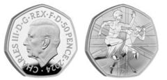 50 pence (Apoyo al Equipo GB y Paralímpicos GB, París 2024)