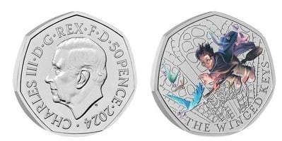 50 pence (Harry Potter-Las Llaves Aladas-Color)