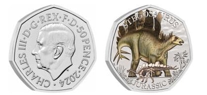 50 pence (Stegosaurus-Color)