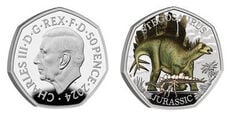 50 pence (Stegosaurus-Color)