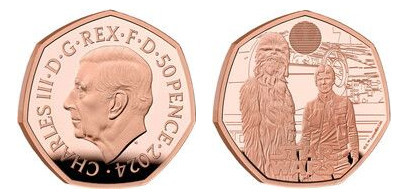 50 pence (Han Solo y Chewbacca)