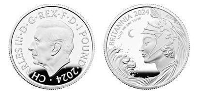 1 pound (1/2 oz Britannia Plata)