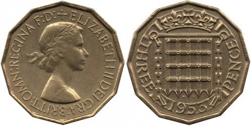 3 pence (Elizabeth II)