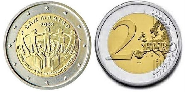 2 euro (Año Europeo del Diálogo Intercultural)