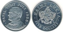 5 dollars (Visita del Papa Juan Pablo II)