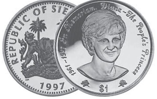 1 dollar (Princesa Diana)