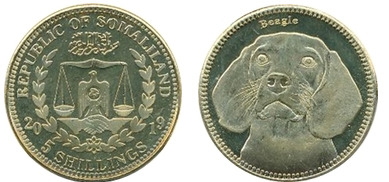 5 shillings (Beagle)