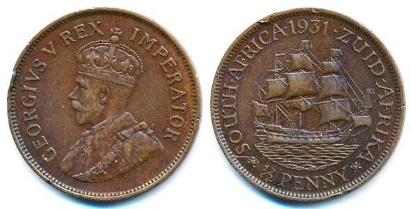 1/2 penny (George V)