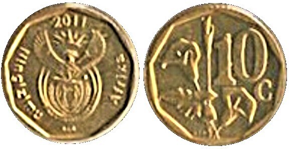 10 cents (Ningizimu Afrika)