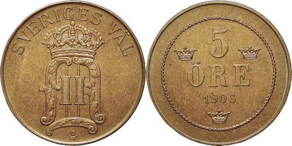 5 öre (Oscar II)