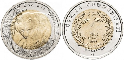 1 lira (Oso pardo)