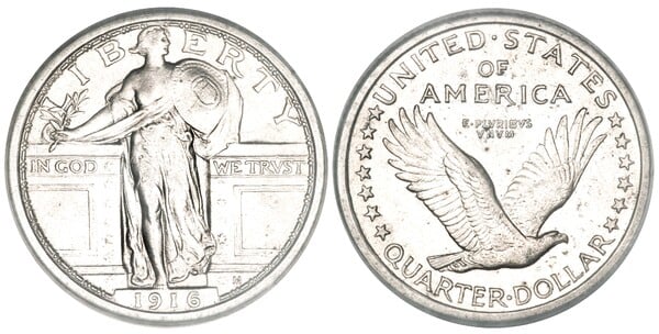 1/4 dollar (Standing Liberty Quarter)