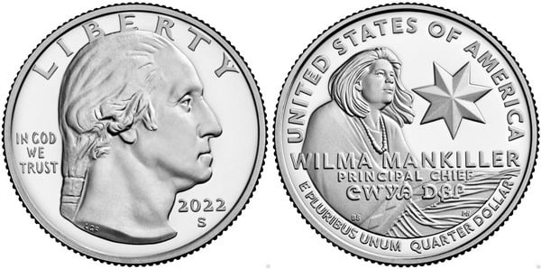 1/4 dollar (Mujeres famosas - Wilma Mankiller)