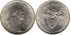 1000 liras (Juan Pablo II)