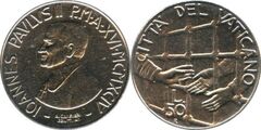 50 lire (Juan Pablo II)