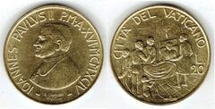 20 lire (Juan Pablo II)