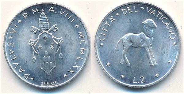 2 lire (Pablo VI)